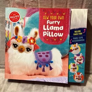 Klutz sew your own furry llama pillow NIB